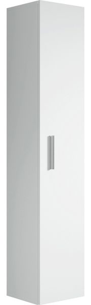 Badplaats Badezimmerschrank Pluto 30 x 30 x 150 cm Weiß Matt - Hoch Badschrank mit 1 Tür