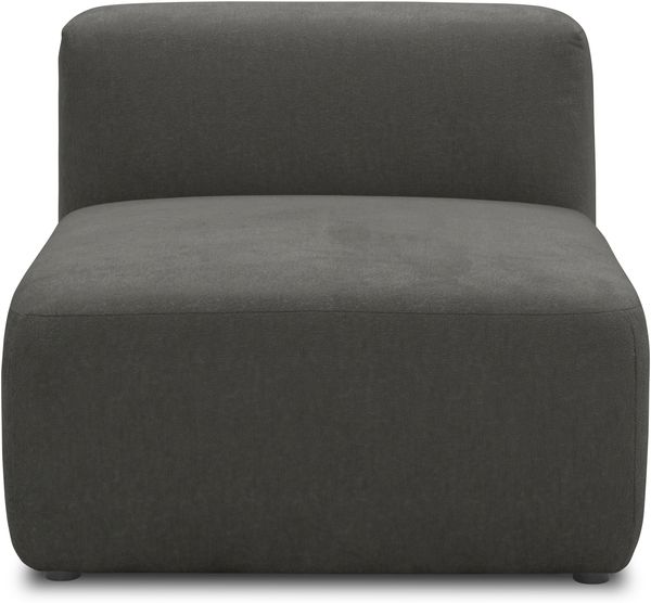 DOMO. collection Sessel 800013, Polstersessel, rechteckig, gepolsterte Rückenlehne, Modul-Element, Sitzelement, Polstergarnitur, 85 x 108 x 69 (BxTxH), grau