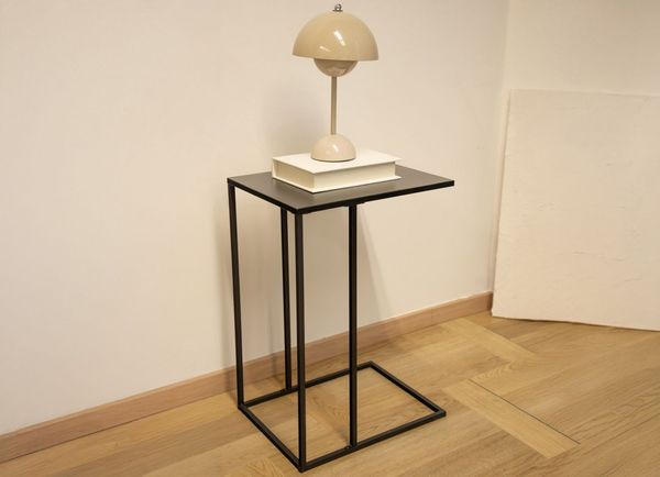 Beistelltisch schwarz Nachttisch Konsolentisch Sofatisch Wohnzimmertisch Blumentisch Telefontisch Dekotisch Ablagetisch Schlafzimmertisch 40x30x58cm