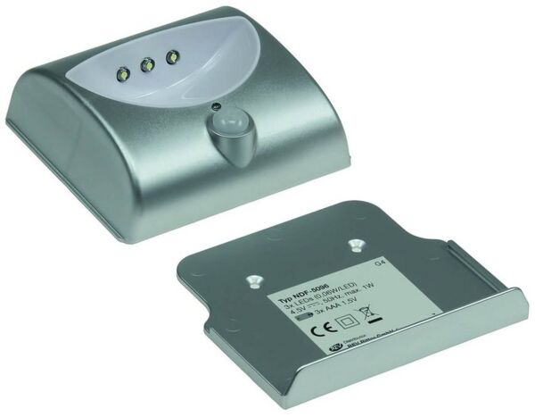 REV Ritter GmbH LED Wandleuchte LED Orientierungslicht Nachtlicht Treppenstufen Licht Bewegungsmelder, Bewegungsmelder, LED, Kaltweiß, 5er-Set