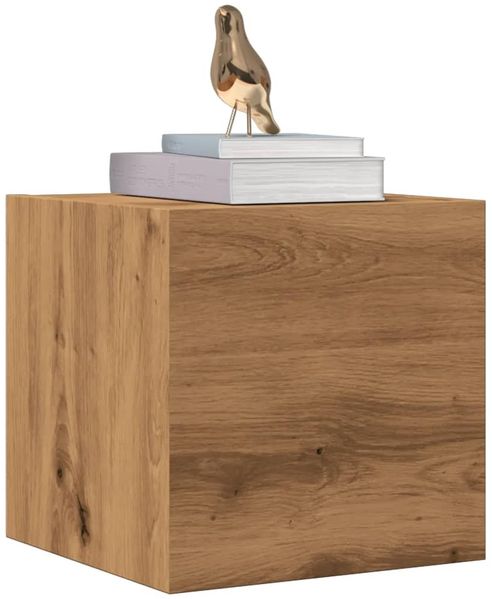 vidaXL TV-Wandschränke 2 Stk. Artisan-Eiche 30,5x30x30 cm 856415