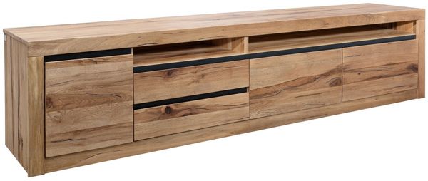 TV-Board Wild-/Zerreiche 260x50x60 natur geölt MONTREUX #041