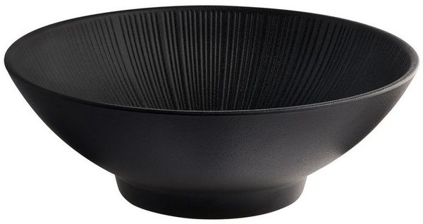 APS Schale NERO, Melamin, (1-tlg), Melamin, schwarz, stapelbar, spülmaschinengeeignet