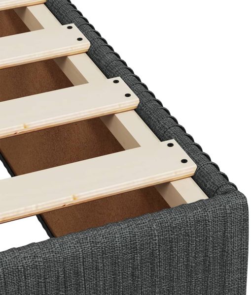 vidaXL Boxspringbett mit Matratze Dunkelgrau 160x200 cm Stoff 3292101 Bild 11