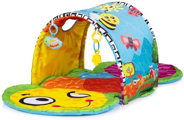 Chipolino Spielbogen Tunnel Biene Krabbeldecke hängende Spielzeuge Greiflinge bunt