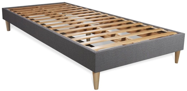 Actilatex touch matratze 80x190cm + Bettgestell mit lattenrost - Dicke : 20cm - Latex und Memory-schaum - H3