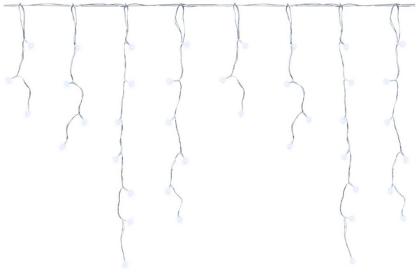 Clanmacy LED-Lichterkette LED Eisregen Outdoor Eisregen Lichtervorhang 10M 200LEDs Kaltweiß, Weihnachten