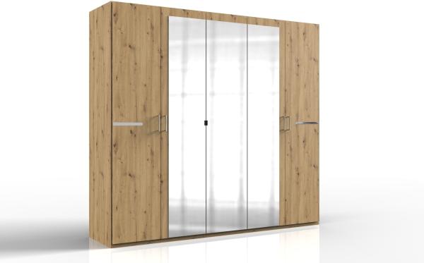 Drehtürenschrank >Anna< in ARTISAN EICHE NACHBILDUNG - 225x208x58cm (BxHxT)