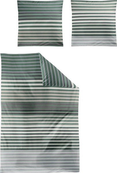 Irisette Tencel-Satin Bettwäsche Set Lotus 8578 salbei 155 x 220 cm + 1 Kissenbezug 80x80 cm