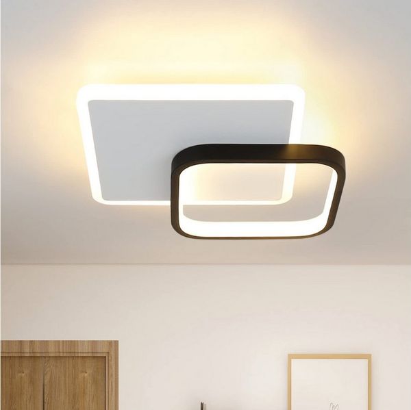 Nettlife LED Deckenleuchte Deckenlampe Schlafzimmerlampe 15W, LED fest integriert, Warmweiß, Schlafzimmer Wohnzimmer Esszimmer Küche