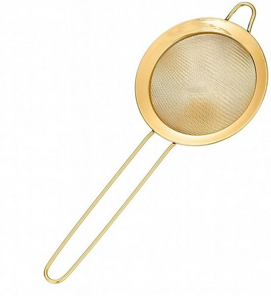 Goodwei Teesieb Matcha Teesieb Gold Edelstahl Chakoshi, feinmaschig. rostfrei, Weißblech, (1-St)