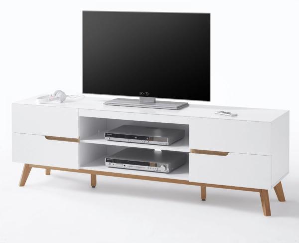 Cervo Lowboard - Weiß matt Asteiche Bild 5