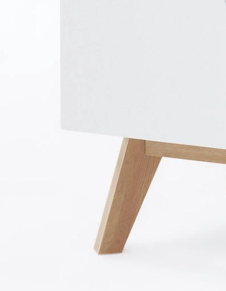 Cervo Lowboard - Weiß matt Asteiche Bild 4