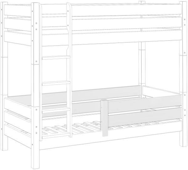 Erst-Holz Kindersicherung für kurze Etagenbetten Modell 60.16 für untere Liegefläche Kisi-16-kurz weiß