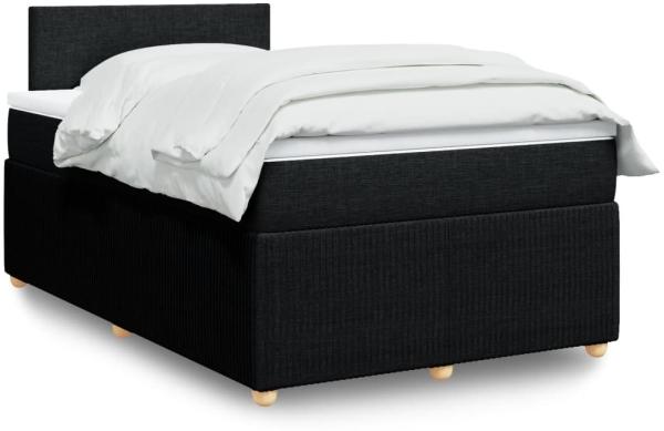 Boxspringbett mit Matratze Schwarz 120x190 cm Stoff 3289690