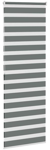 vidaXL Doppelrollo Dunkelgrau 85x200 cm Stoffbreite 80,9 cm Polyester 4014154 Bild 4