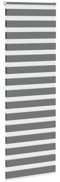 vidaXL Doppelrollo Dunkelgrau 85x200 cm Stoffbreite 80,9 cm Polyester 4014154 Bild 3