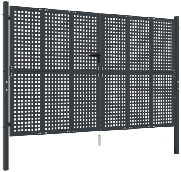vidaXL Gartentor Anthrazit 300x200 cm Stahl 154570