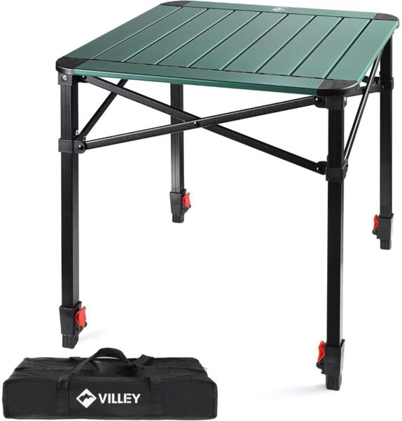 Aluminium Campingtisch 70x70x78cm klappbar mit Tragetasche