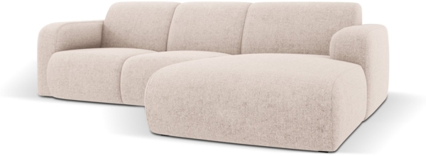 Micadoni Ecksofa Molino 4-Sitzer Rechts Chenille Beige Bild 2