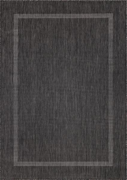 Outdoor Teppich Renata Läufer - 80x250 cm - Schwarz