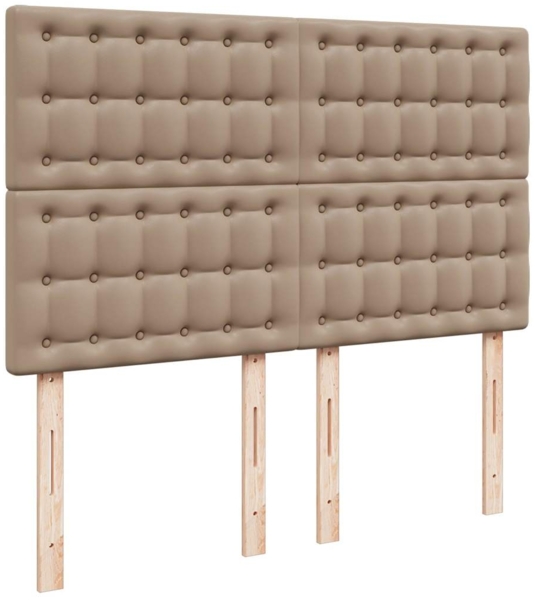 vidaXL Ottoman-Bett mit Matratze & LEDs 140x190cm Kunstleder 3313854 Bild 9