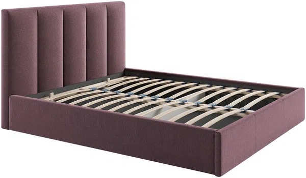 Vente-unique - KILACLO Bett Stoff Rot - B 213 cm x H 106 cm x L 170 cm Bild 4
