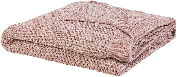 Kuscheldecke HAIFA Stoff 150 x 200 cm Rosa Kein Muster