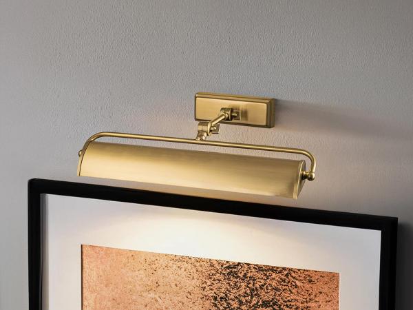 Elstead Lighting Winchfield Bilderleuchte Medium 2-Light Messing antik 45cm