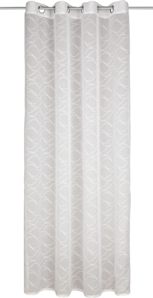 Neusser Collection Ösenschal Erik weiß-silber, 135 x 245 cm