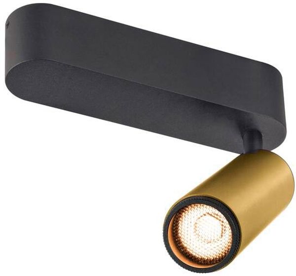 SLV GRIP! M, Deckenaufbauleuchte, single, PHASE, 2700 K, 14 W, 42°, gold / schwarz - Wand- und Deckenleuchten