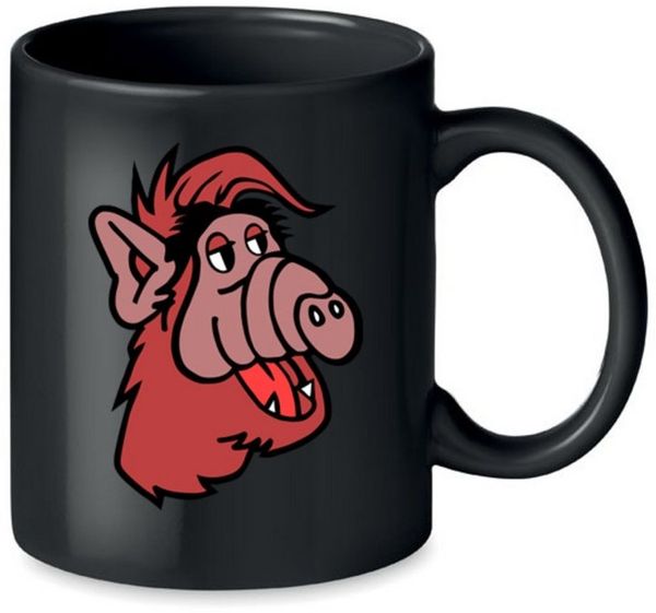 Blondie & Brownie Tasse Alf Tasse Retro Kult Comic Print Becher TV Serie Fanmotiv Keramik Mug, 1-tlg, Keramik, Alf Tasse Retro Kult Comic Print Motiv