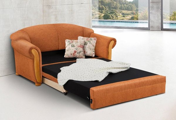 Home affaire 2-Sitzer Milano, Schlafsofa im Landhaus-Stil, bequem, Liegefläche 188/124cm, mit Bettfunktion