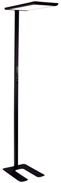 LUXULA LED-Büro-Stehleuchte, Up/Down, 100W, 4000K, EEK: F, 7000lm, IP20, dimmbar, schwarz