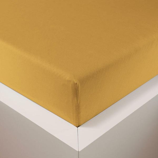 Traumschlaf Jersey Spannbettlaken Samtweich mit Tencel™ Lyocell|140x200 - 160x220 cm| gold