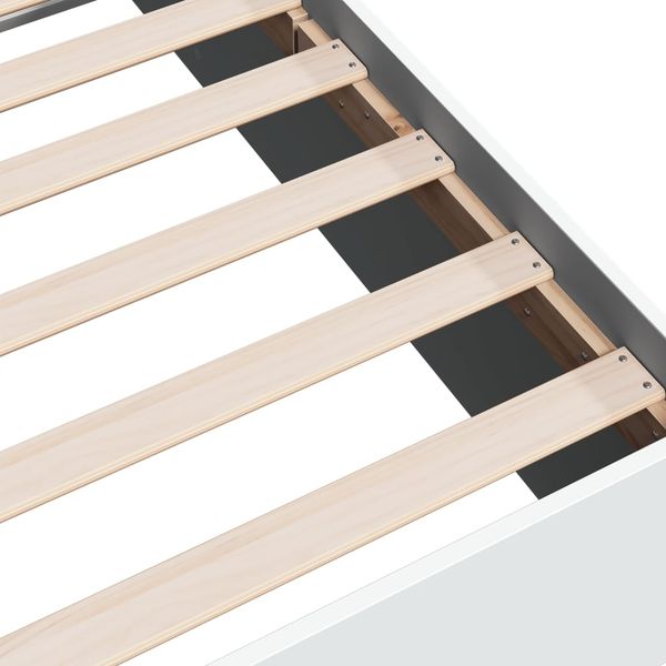 vidaXL Bettgestell Weiß 100x200 cm Holzwerkstoff 3281049 Bild 8