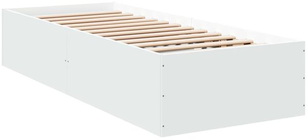 vidaXL Bettgestell Weiß 100x200 cm Holzwerkstoff 3281049 Bild 3
