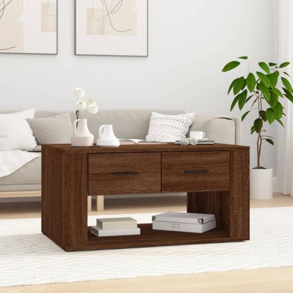 vidaXL Couchtisch Braun Eichen-Optik 80x50x40 cm Holzwerkstoff 816535