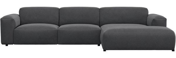 FLEXLUX Ecksofa Lucera bequem und komfortabel durch hochwertigen Sitzaufbau, L-Form, modern & anschmiegsam, Kaltschaum, Stahl-Wellenunterfederung