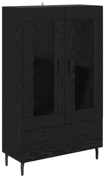 vidaXL Highboard Schwarz Eichen-Optik 69,5 x 31 x 115 cm Holzwerkstoff 882543 Bild 1