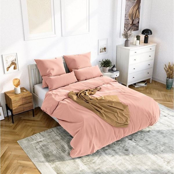 Wolkenfeld Bettwäsche Mikrofaser 4 tlg - Allergiker Bettwäsche einfarbig - unfassbar weich, Mikrofaser, 4 teilig, 135x200 cm, 155x200 & 155x220 I inkl. 2x Kissenbezüge 80x80 I Uni