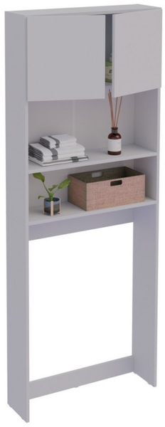 VCM Badmöbel Waschmaschinenschrank Goralo 921073 Weiß B. 70 x H. 182 x T. 21 cm