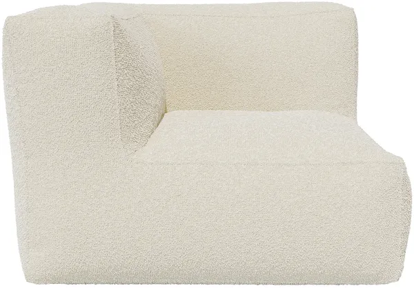 Vente-unique - NOUMARA Sessel Stoff Weiß - B 95 cm x H 80 cm x L 95 cm