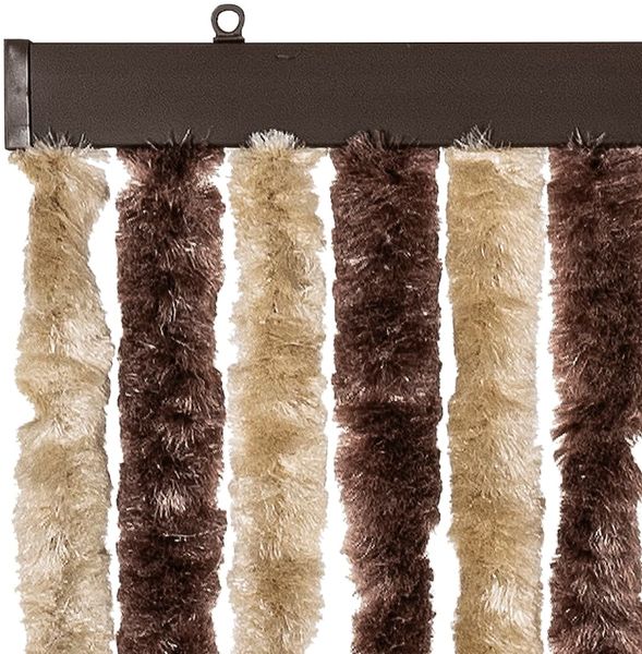 vidaXL Insektenschutz-Vorhang Beige und Hellbraun 56x185 cm Chenille 284272 Bild 4