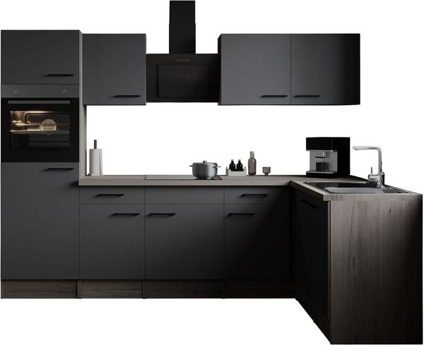 RESPEKTA Winkelküche Oliver, Breite 280 cm, 90 cm Arbeitshöhe, in exklusiver Konfiguration für OTTO