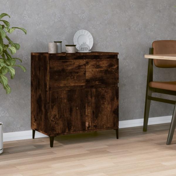 vidaXL Sideboard Räuchereiche 60x35x70 cm Holzwerkstoff