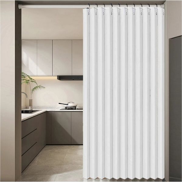 Jibenhome Vorhang Extra breite Raumteiler Vorhang für Terrassentür, Wasserdicht, Schiebevorhang für Wohnzimmer & Schlafzimmer Trennwand Sichtschutz