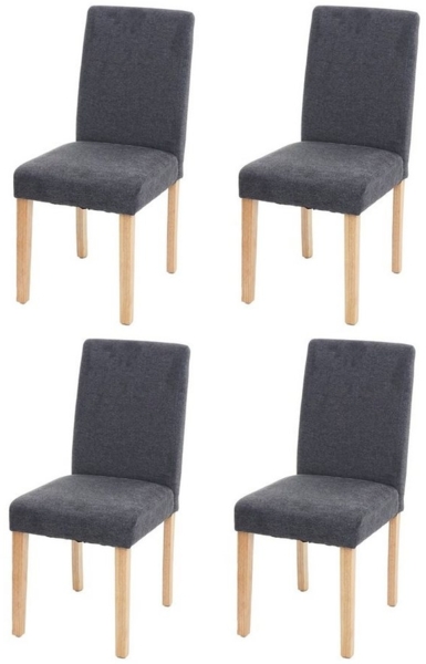 MCW Esszimmerstuhl Littau-s-4 (Set, 4 St), 4er-Set, Rutschfest durch Kunststoffuntersatz, Komfortable Polsterung
