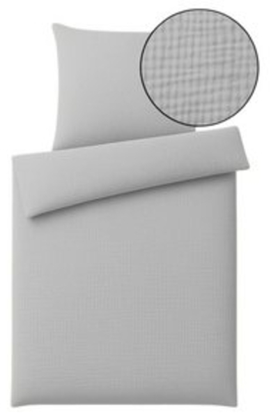 One Home Bettwäsche Musselin, Musselin, 2 teilig, Unifarben, weiche Baumwolle Sommer und Winter geeignet Bild 6