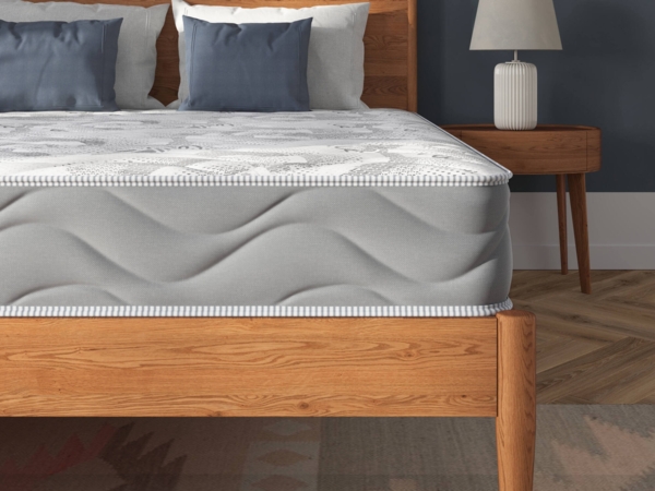 Dmora Quadratische und halbe Matratze Pembroke, Produkt aus Memory-Schaum, Schlafzimmermatratze, Schlafunterstützung, Made in Italy, 120x200 h25 cm, Weiß Bild 10